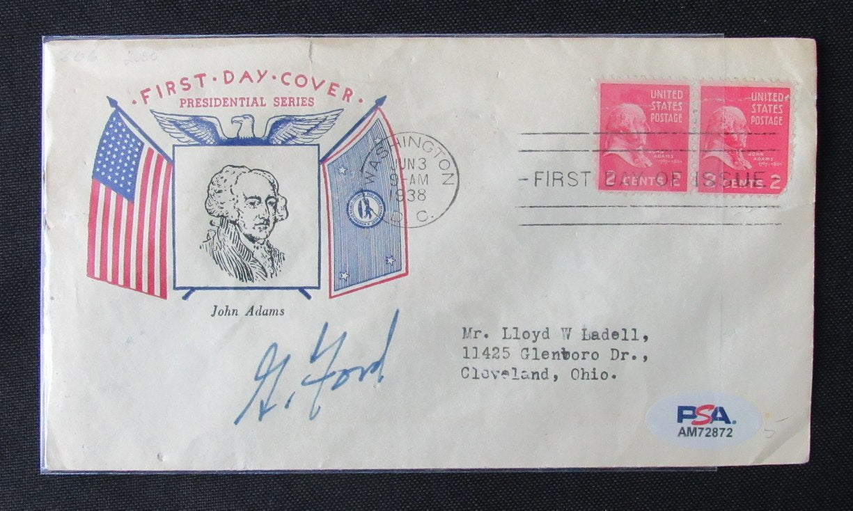 Gerald Ford Signed 1938 FDC Envelope Former President PSA/DNA 184648