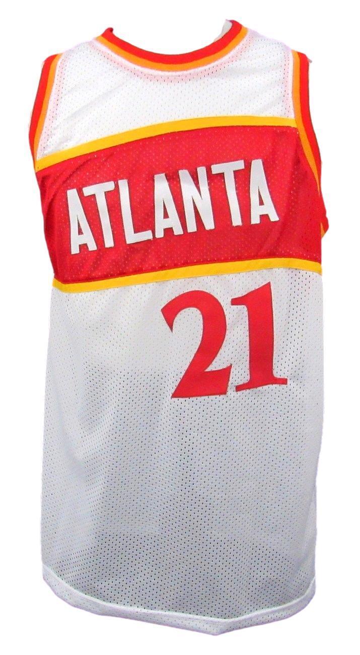 Dominique Wilkins HOF Autographed White Custom Jersey Hawks JSA 176827