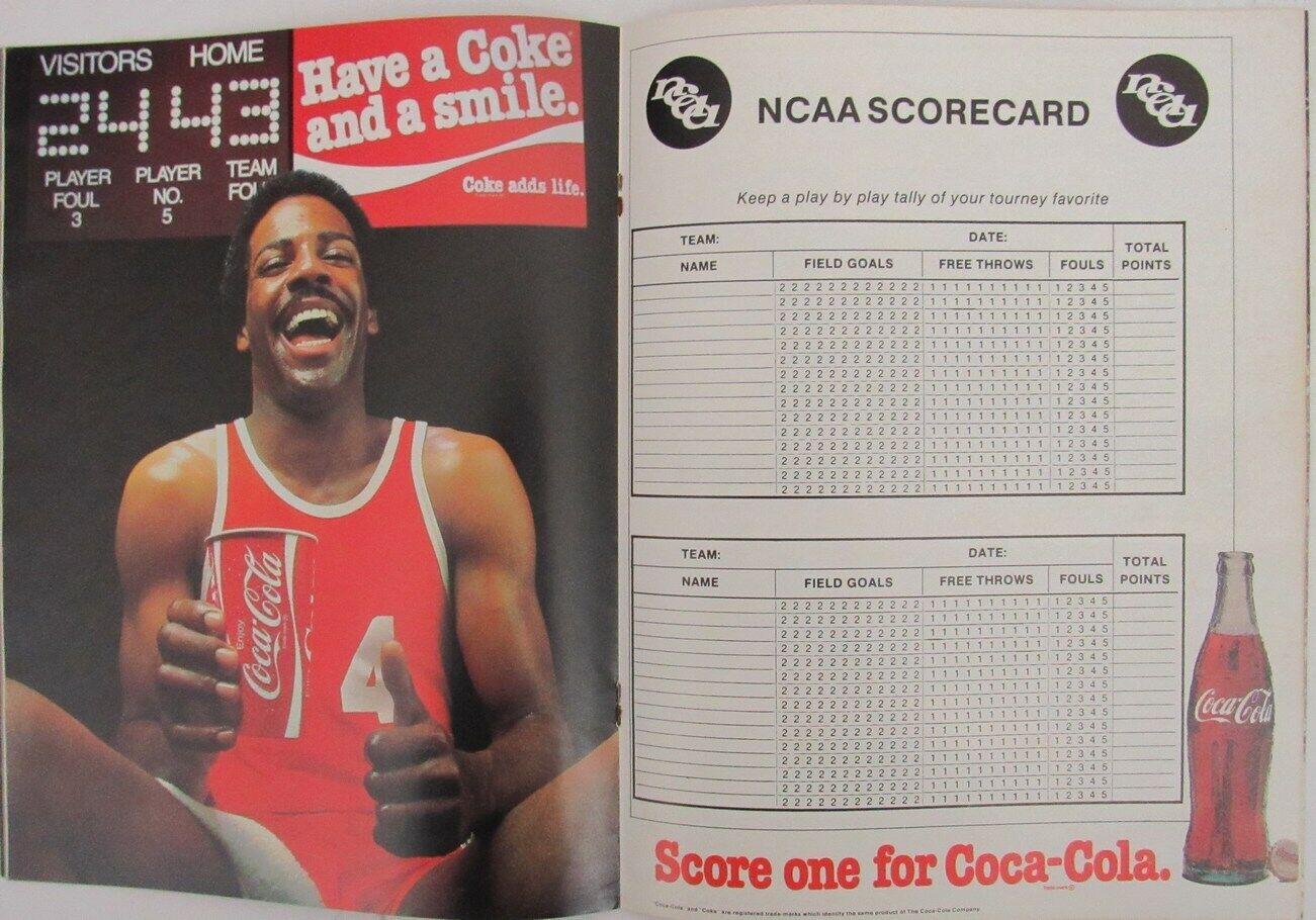 1981 NCAA Men's Basketball Championship 1st & 2nd Rounds Program LA 159085