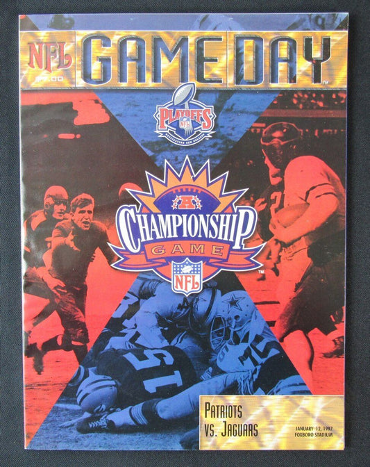 1997 New England Patriots vs. Jacksonville Jaguars Program AFC Championship