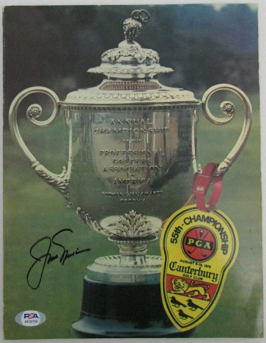 Jack Nicklaus Autographed Major Win 1973 PGA Championship Program PSA/DNA 170509