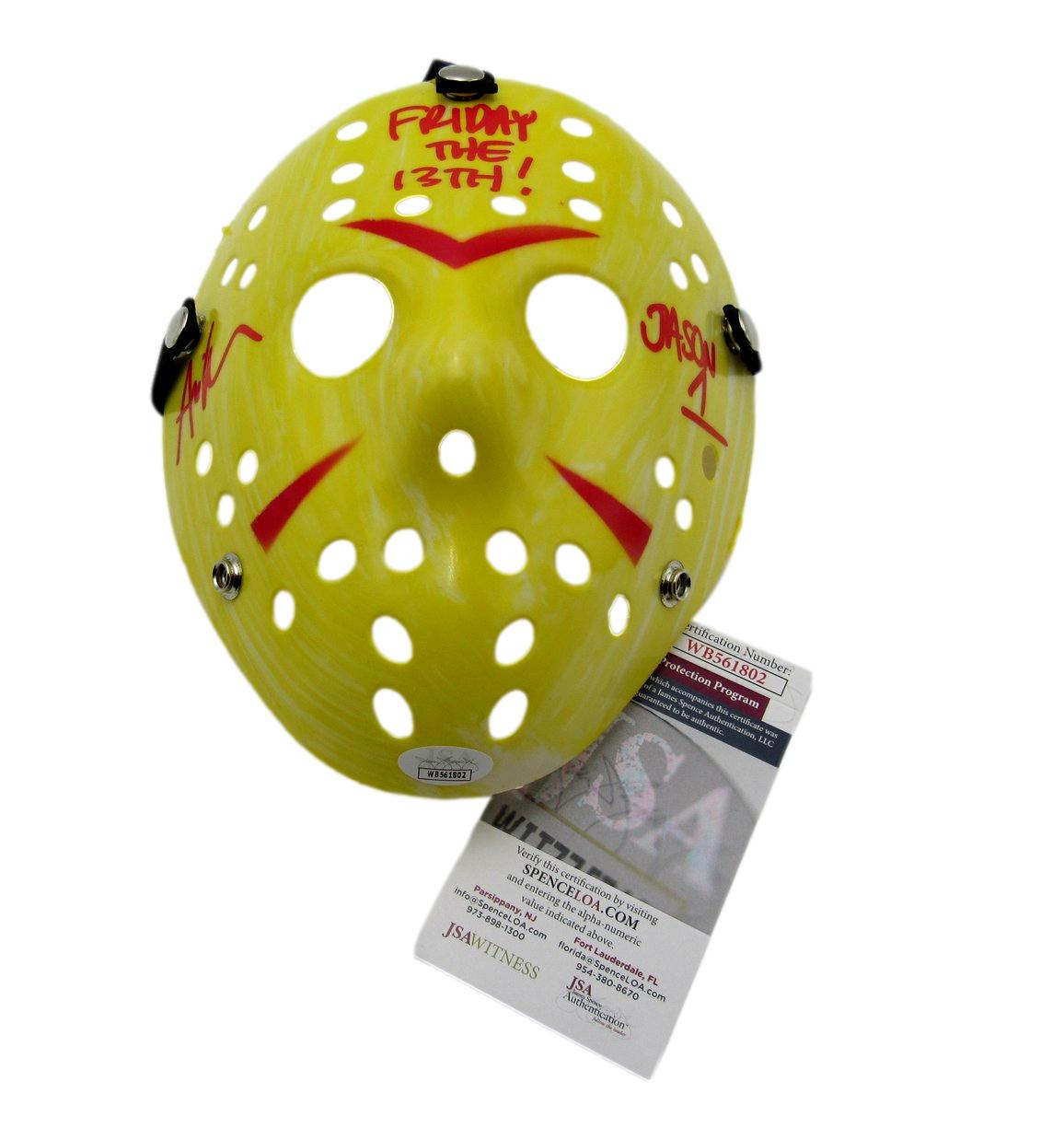 Ari Lehman Signed/Inscribed Yellow/Red Mask "Friday the 13th" JSA 189564