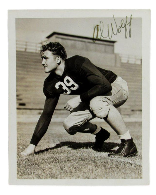 Al Wolff 1938 Santa Clara University Autographed/Signed b/w 4x5 Photo