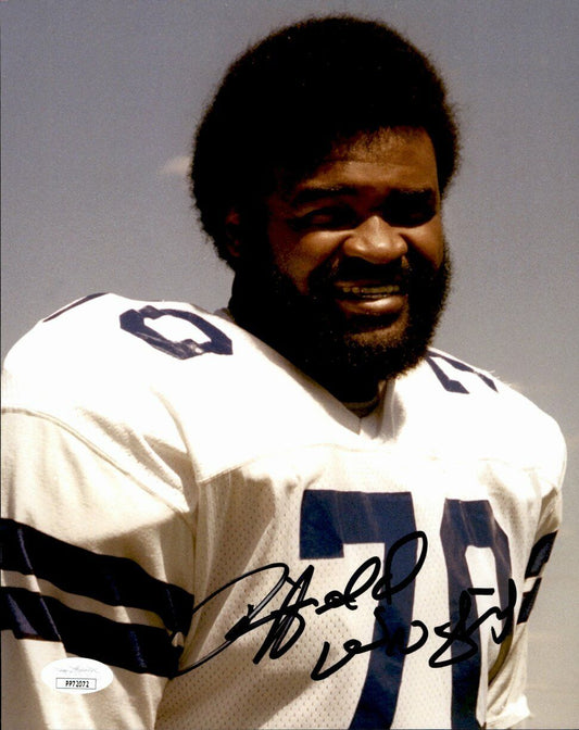 Rayfield Wright Dallas Cowboys HOF Signed/Autographed  8x10 Photo JSA 161653