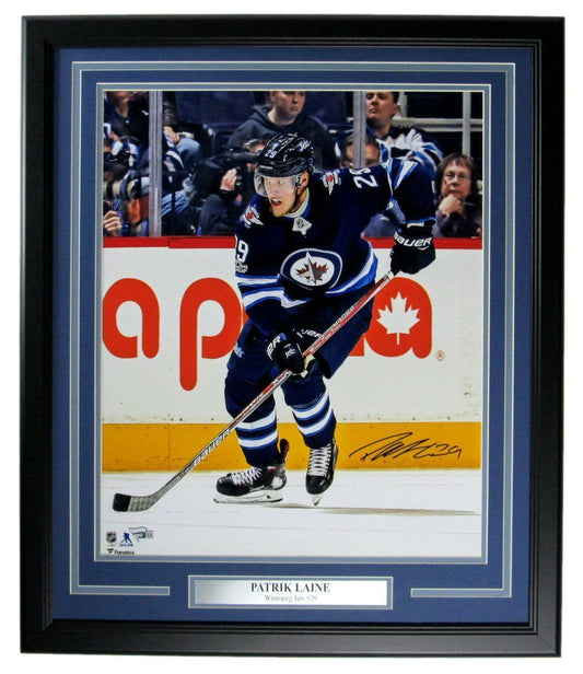 Patrik Laine Winnipeg Jets Signed/Autographed 16x20 Photo Framed Fanatics 162963