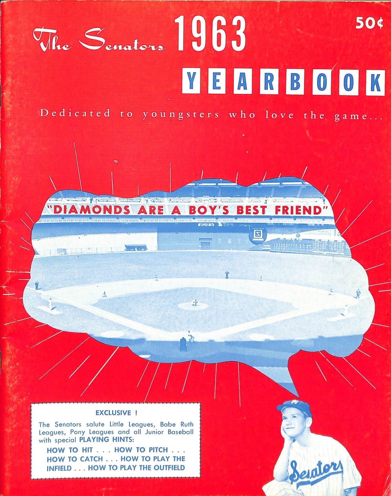 1963 Washington Senators Baseball Yearbook Gil Hodges 180218