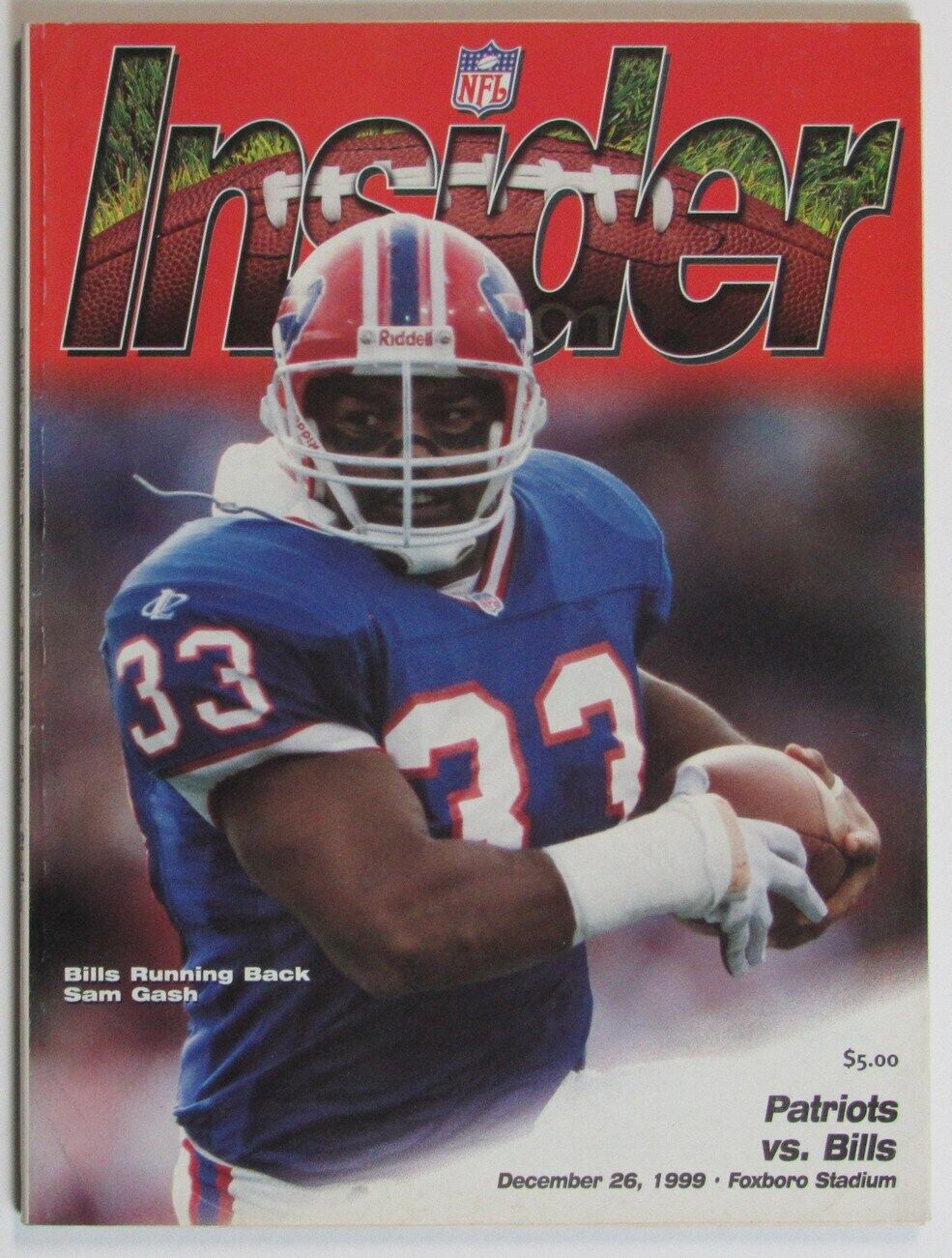 December 26, 1999 New England Patriots vs. Buffalo Bills NFL Insider Program