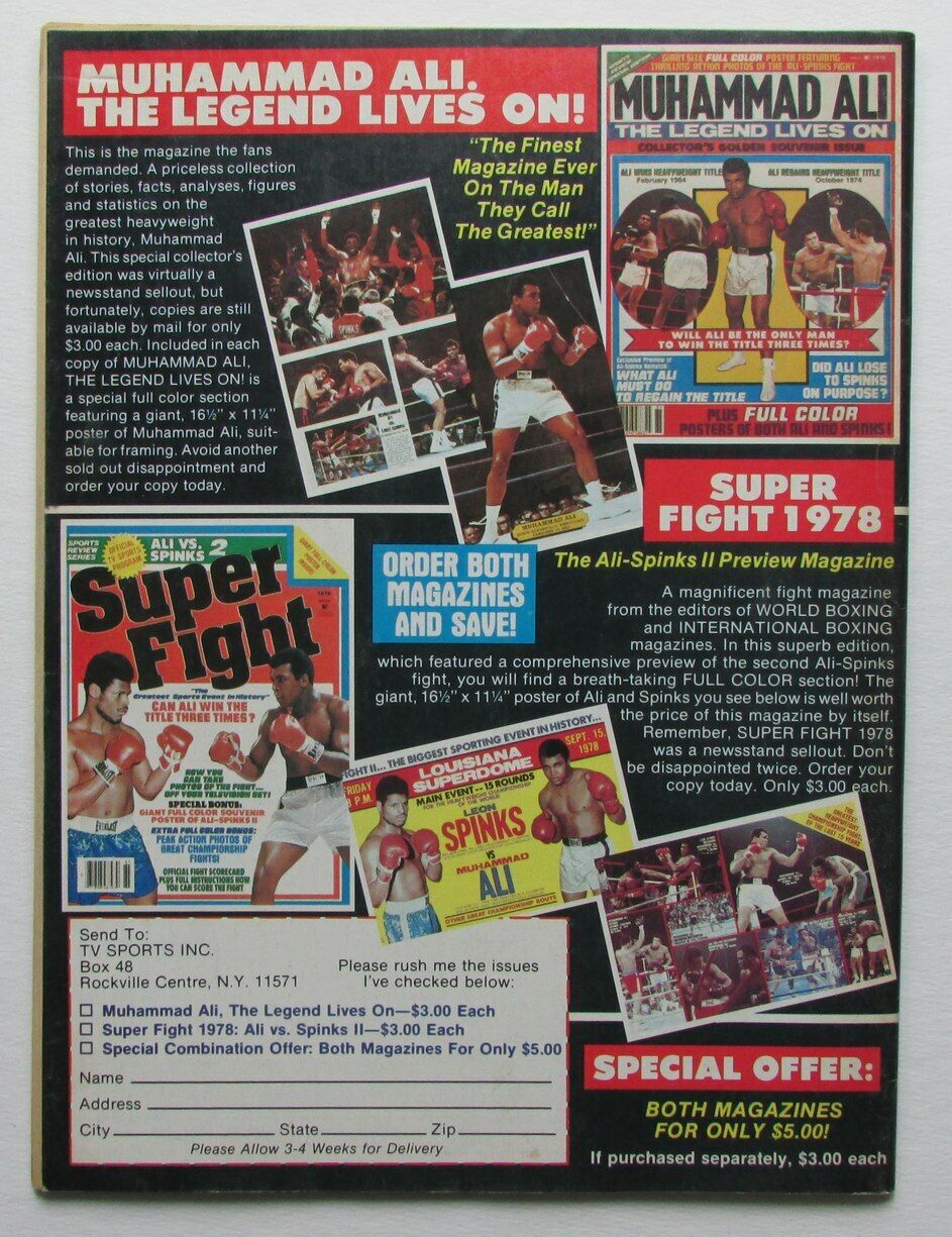 March 1980 Big Book of Boxing Magazine Sugar Ray Leonard 167880