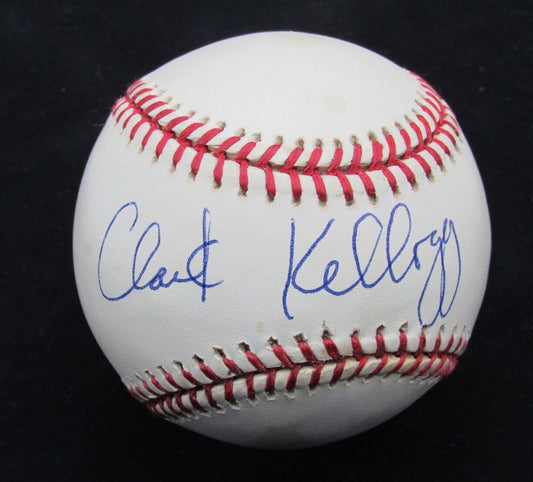 Clark Kellogg Autographed Rawlings OML Baseball CBS Sports Ohio State