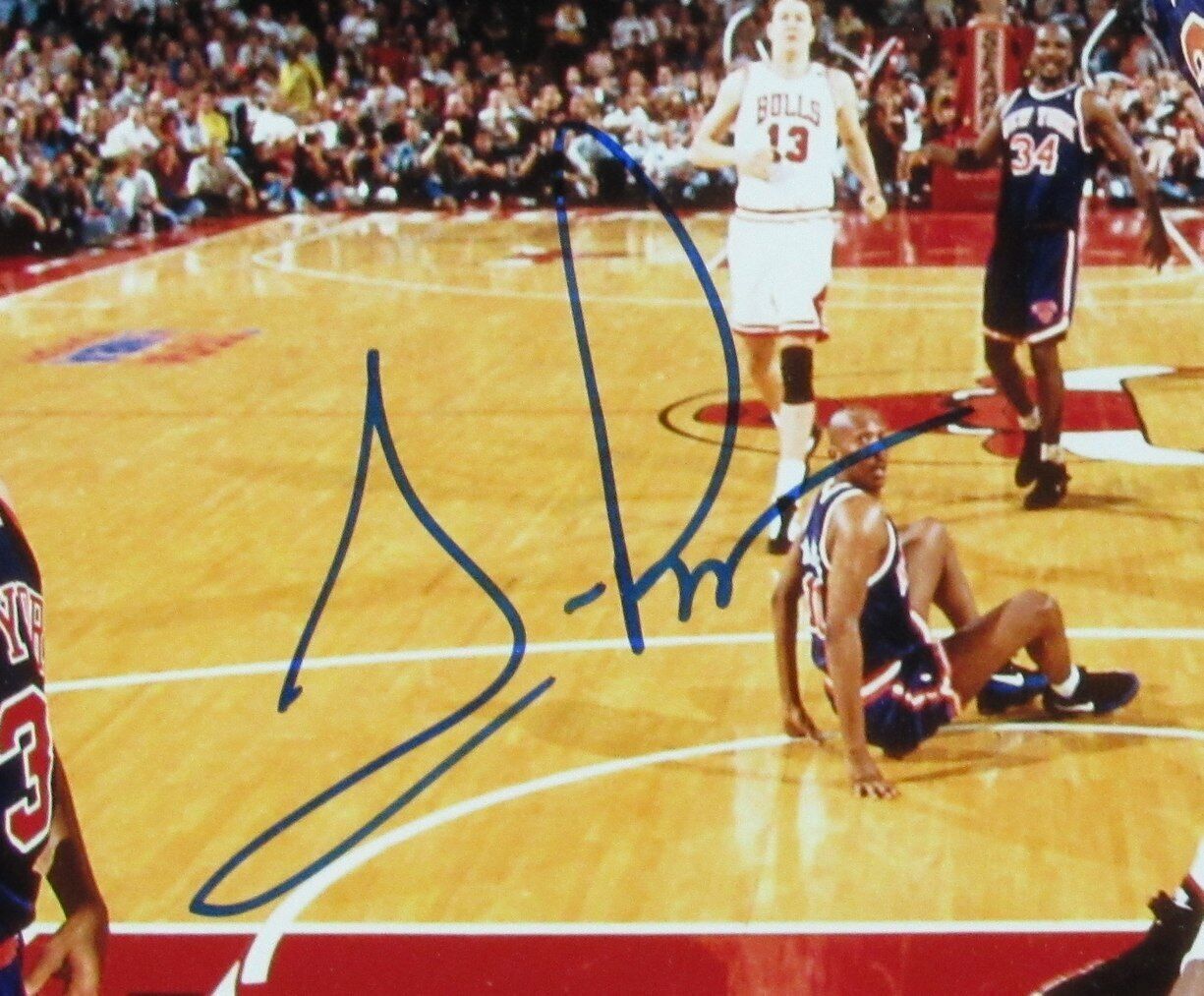 Scottie Pippen HOF Autographed 16x20 Photo Bulls Framed Beckett 176740