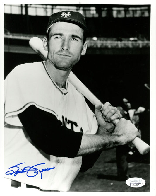 Spider Jorgensen Autographed 8x10 Photo New York Giants JSA 177880