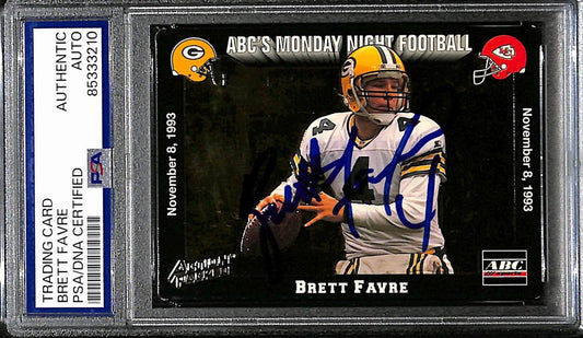 Brett Favre HOF Signed/Auto 1993 Action Packed Card #38 Packers PSA/DNA 192503