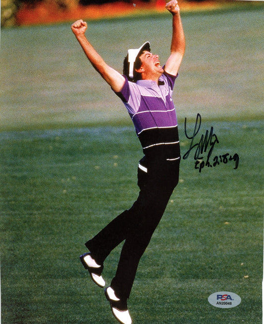 Larry Mize Autographed 8x10 Magazine Photo 1987 Masters PSA/DNA 188058