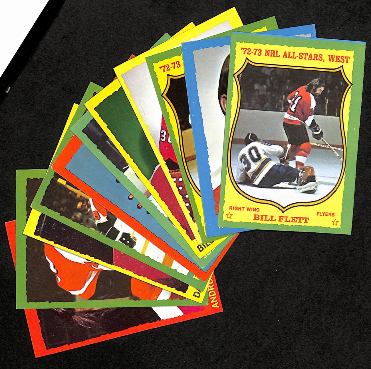 1972-73 Topps Hockey Philadelphia Flyers Complete Team Set (10/10) Cards 189201