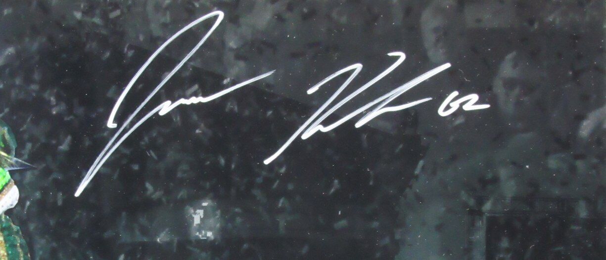 Jason Kelce Autographed 16x20 Photo Eagles Speech Framed Witness PSA/DNA 187722