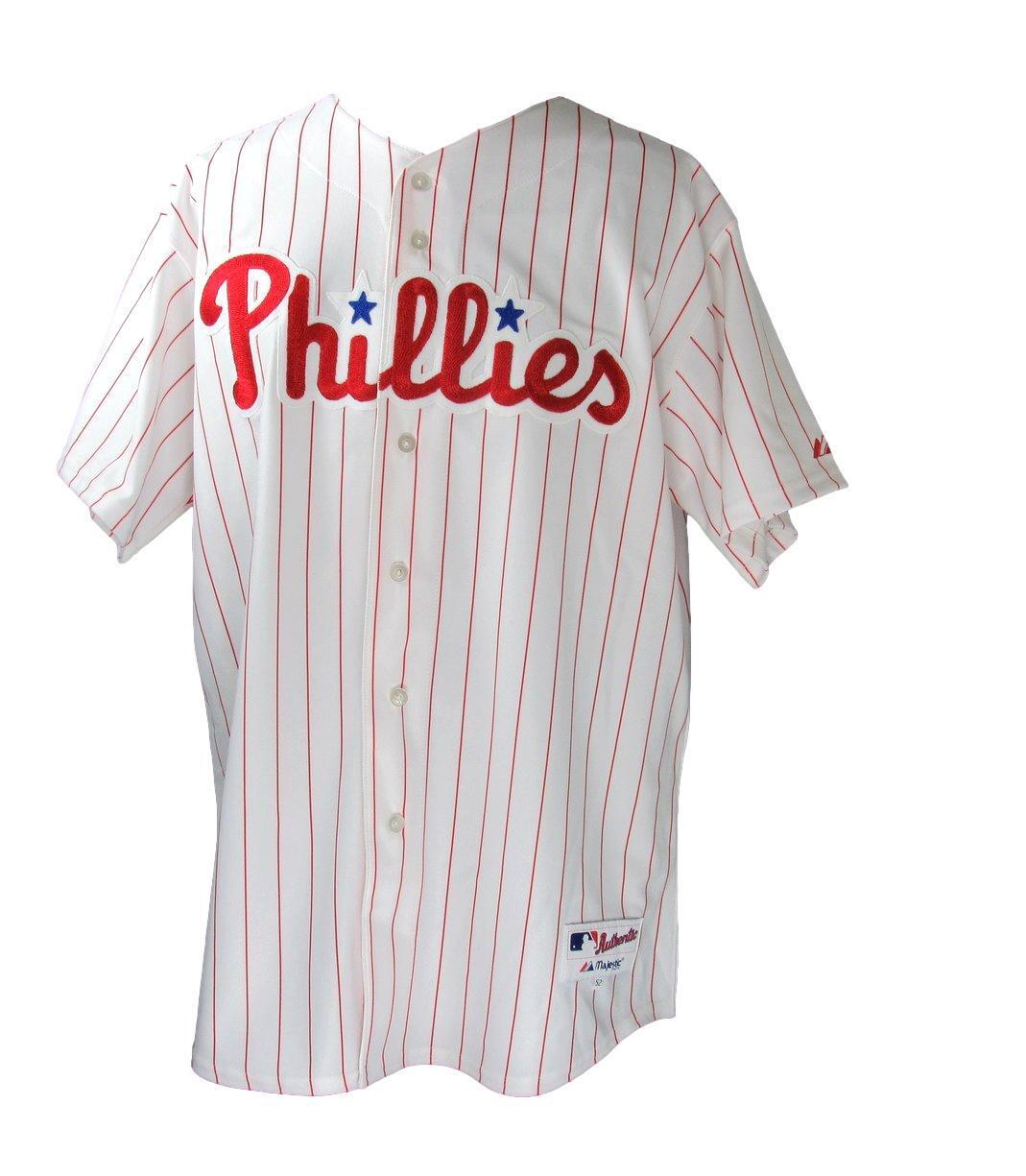 Carlos Ruiz Autographed White Majestic Baseball Jersey Philadelphia Phillies JSA