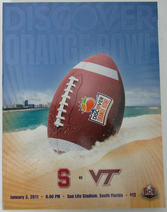 2011 Orange Bowl Program Stanford vs. Virginia Tech Jim Harbaugh 152770