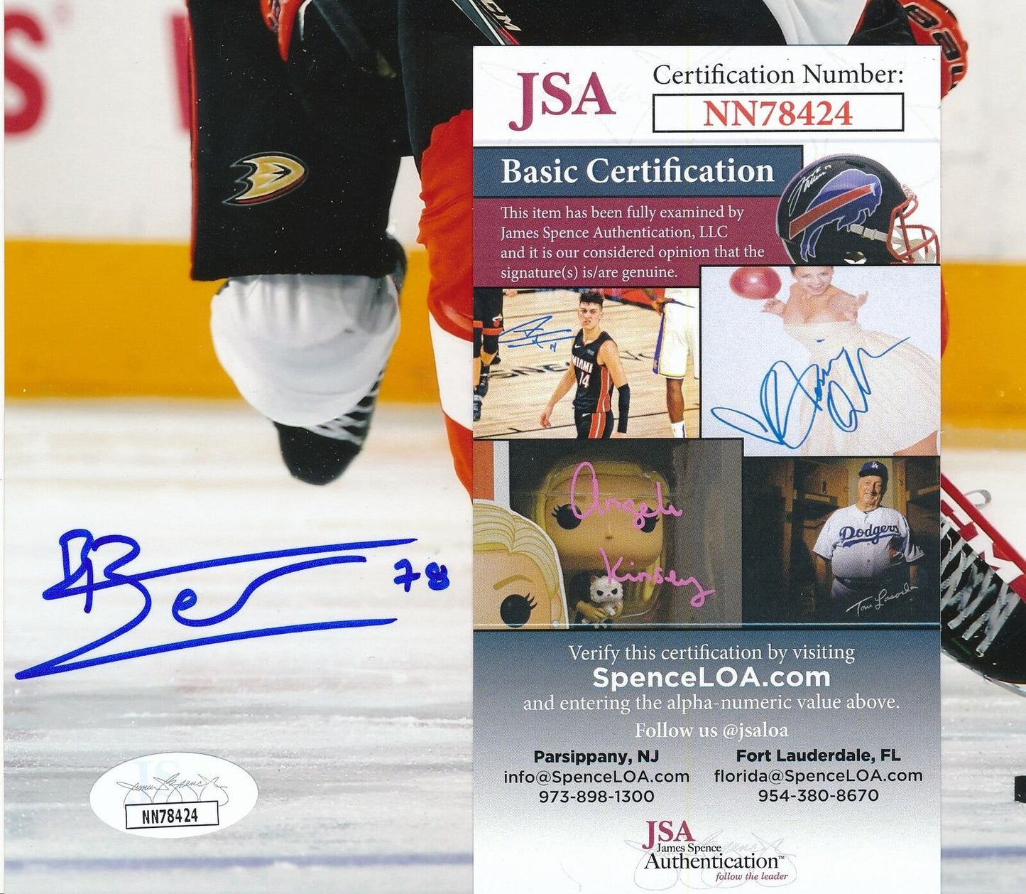 Pierre-Edouard Bellemare Flyers Signed/Autographed 8x10 Photo JSA 159128