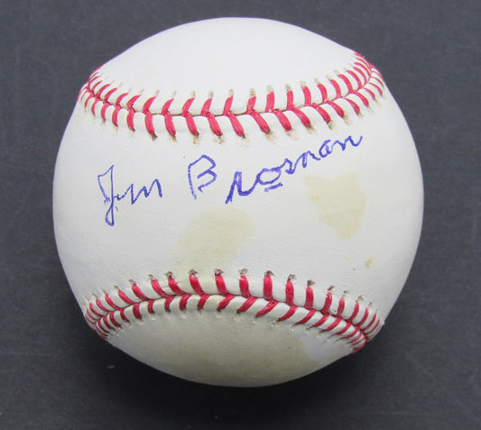JIm Brosnan Reds/Author Signed/Autogrpahed  Rawlings OML Baseball JSA 189861