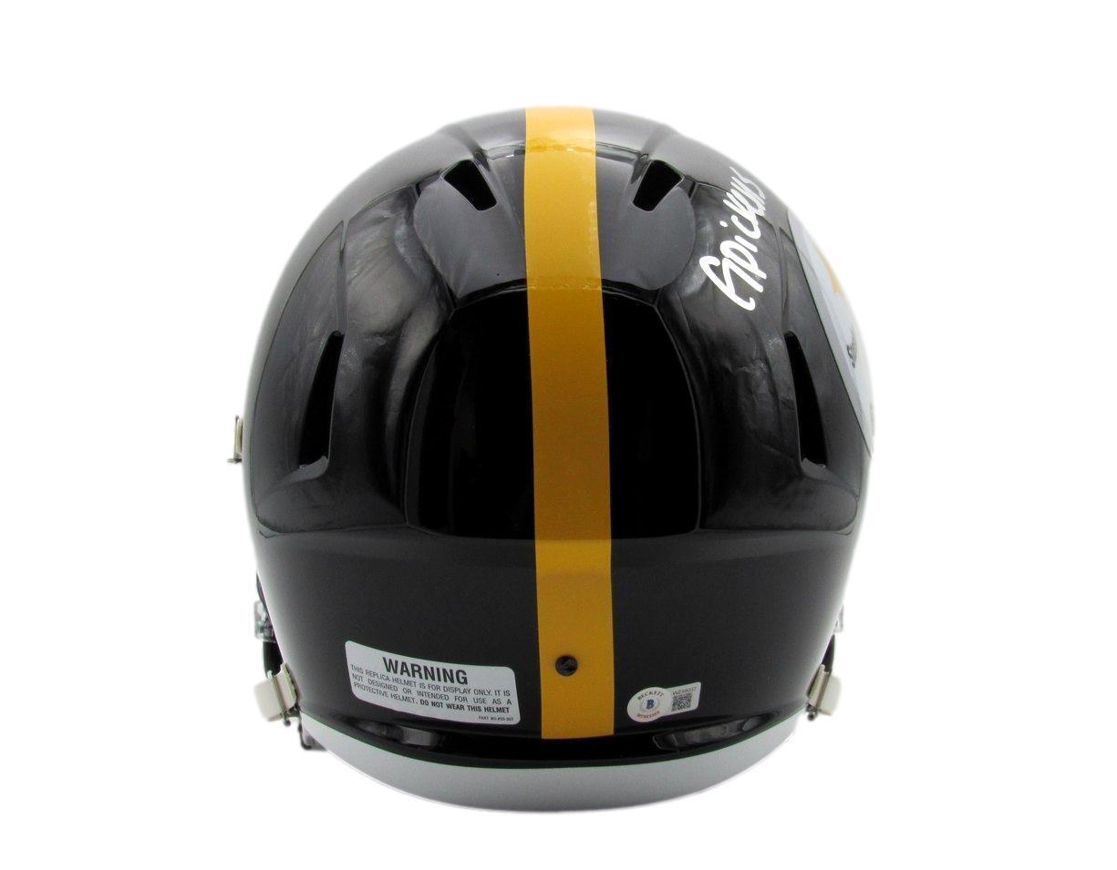 George Pickens Autographed Full Size Black Speed Replica Helmet Steelers Beckett