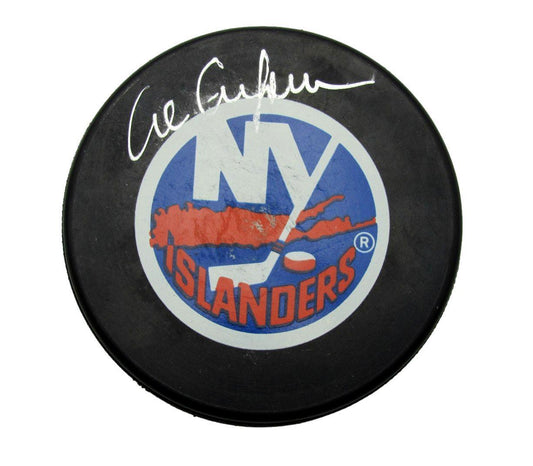 Al Arbour HOF Autographed Hockey Puck New York Islanders JSA 180961