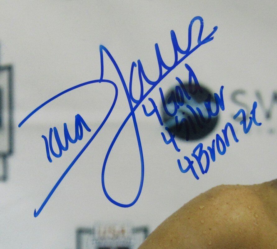 Dara Torres Swimming Signed 11x14 Color Photo JSA 141446