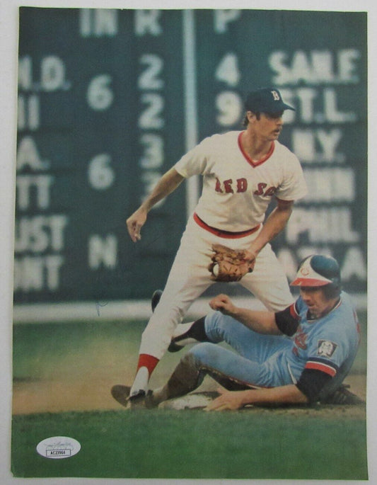 Rick Burleson Autographed Magazine Photo Boston Red Sox JSA