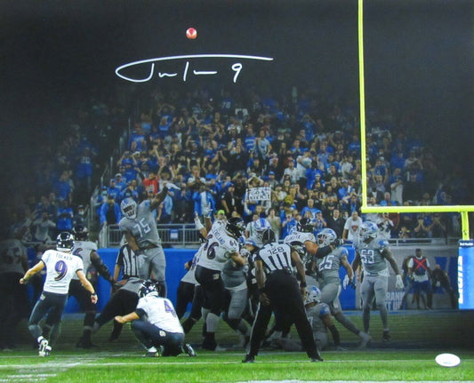 Justin Tucker Autographed 16x20 Photo Baltimore Ravens JSA