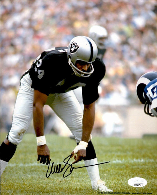 Willie Brown Oakland Raiders HOF Signed/Autographed 8x10  Photo JSA 161765