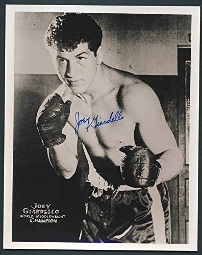 Joe Giardello Signed/Autographed Boxing HOF 8x10 Photo 120456