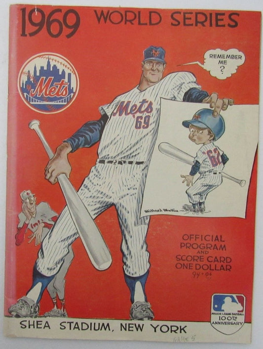 1969 World Series Mets V. Orioles Official Baseball Program 129002