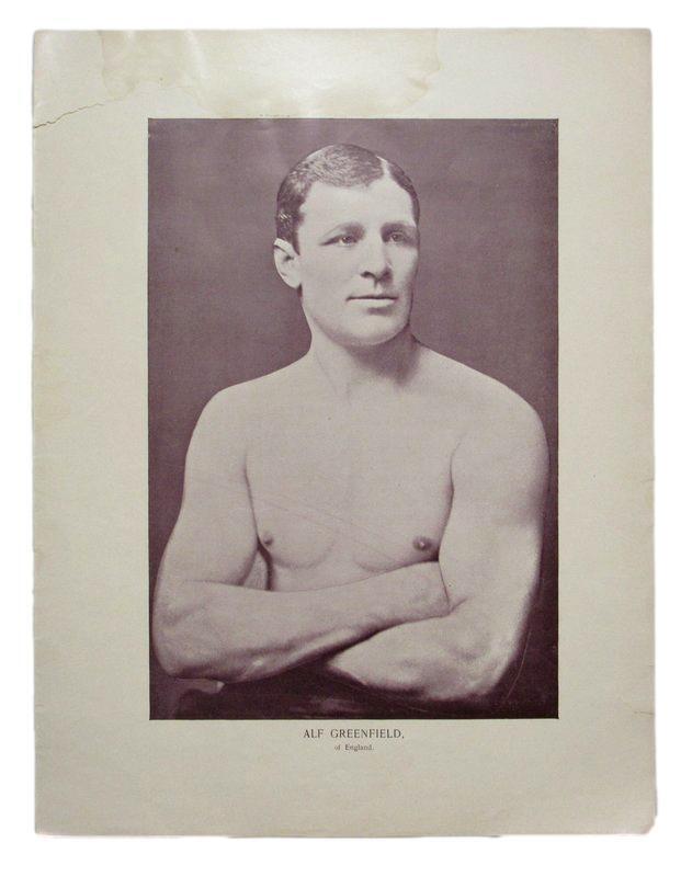 Alf Greenfield Boxer 1895 Boxing Gladiators 11x15 Supplement Poster.