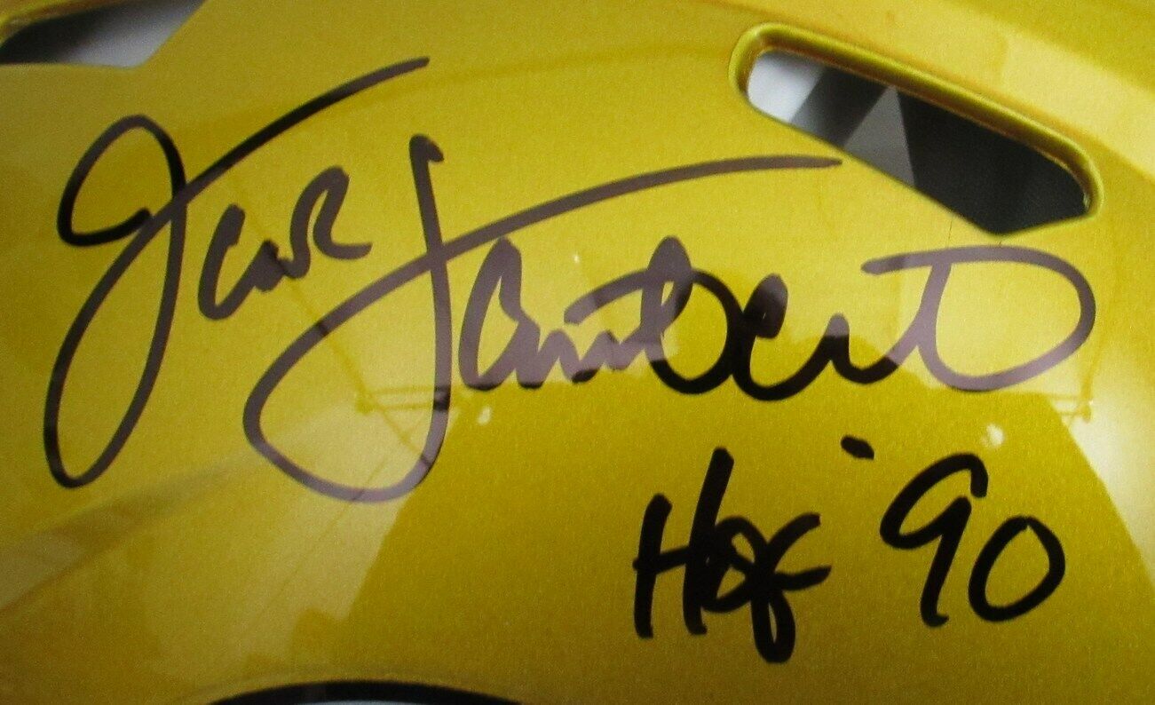 Jack Lambert HOF Signed Steelers Full Size Flash Authentic Helmet JSA 164404