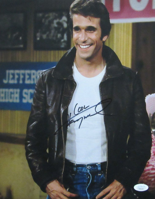 Henry Winkler "Happy Days" Signed/Inscribed "Cool" 11x14 Photo JSA 167039