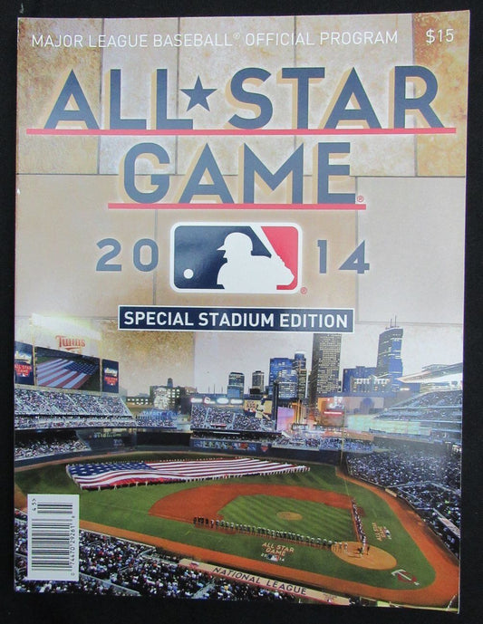 2014 MLB All Star Game Program Target Field  Stadium Edition Mike Trout  MVP