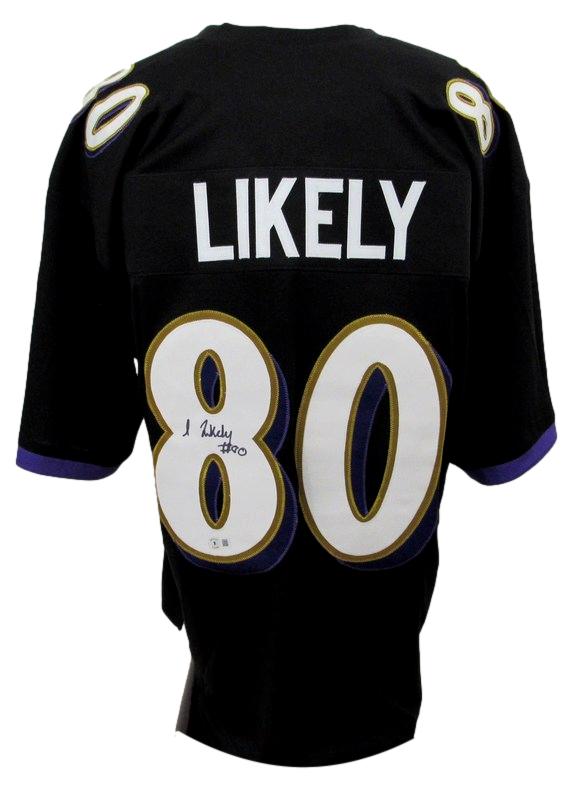 Isaiah Likely Signed Black Custom Football Jersey Ravens Beckett 186201