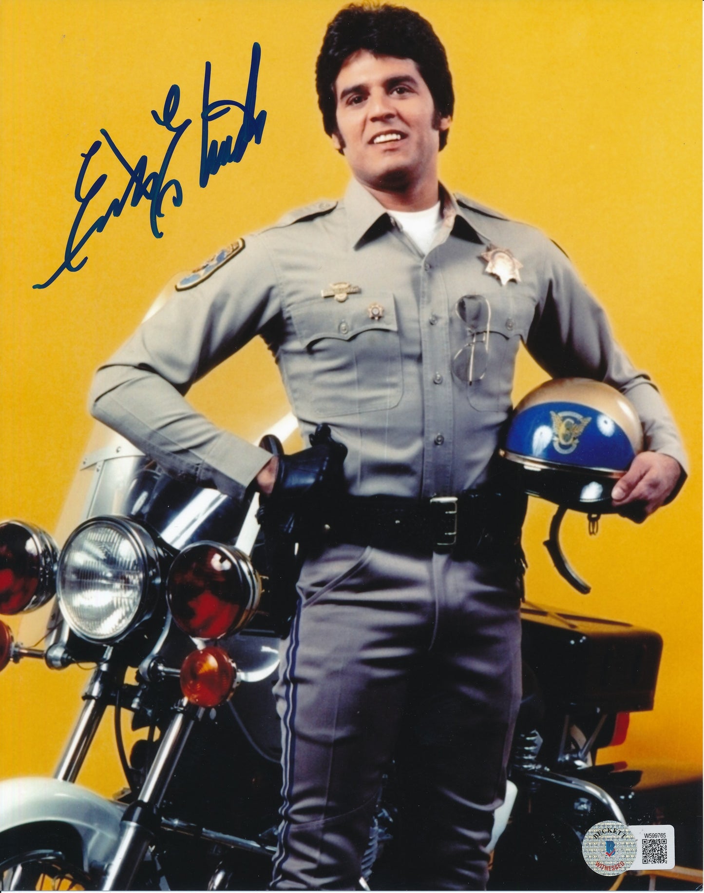 Erik Estrada Autographed/Inscribed 8x10 Photo "Chips" Beckett 183528