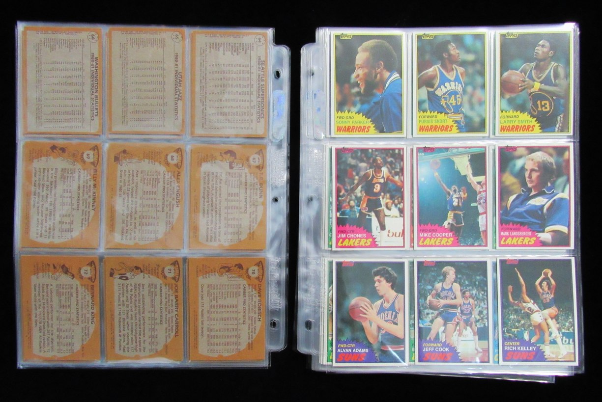 1981-82 Topps Basketball Complete Set (1-198) Larry Bird/Magic Johnson 190162