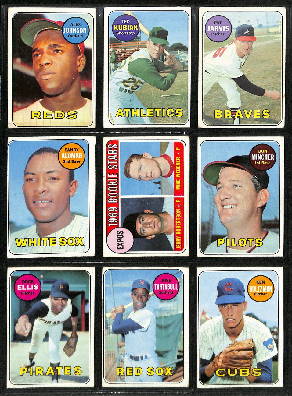 1969 Topps Baseball Card Complete Set (1-664) Mantle Seaver Ryan Jackson 191951