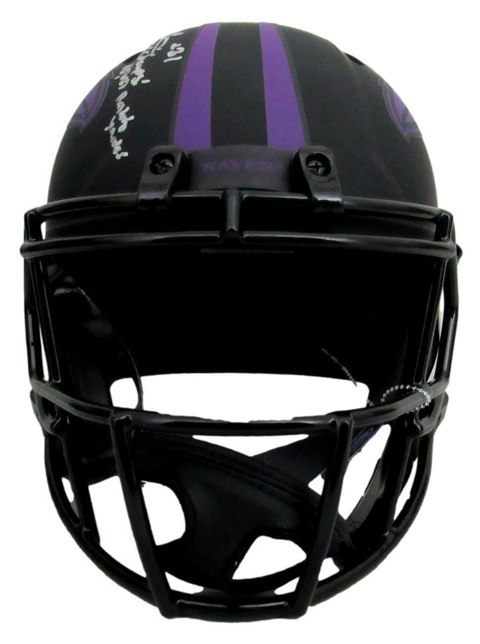 Jamal Lewis Signed Ravens Eclipse Replica Full Size Helmet Beckett 163126