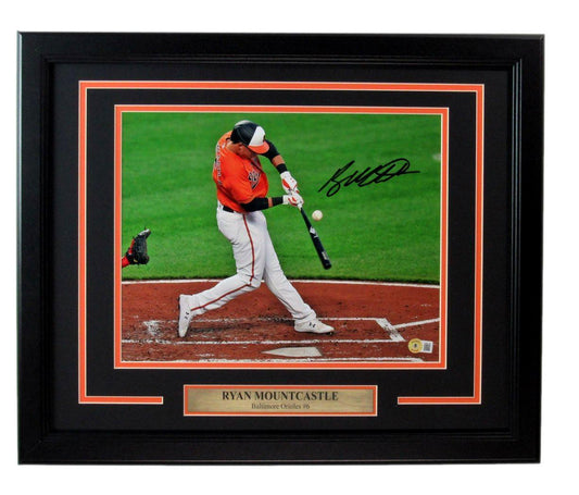 Ryan Mountcastle Autographed 11x14 Photo Orioles Framed Beckett 180809