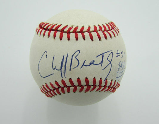 Cliff Brantley insc "Phils 2/15/92" Signed/Autographed OML Baseball JSA 141237