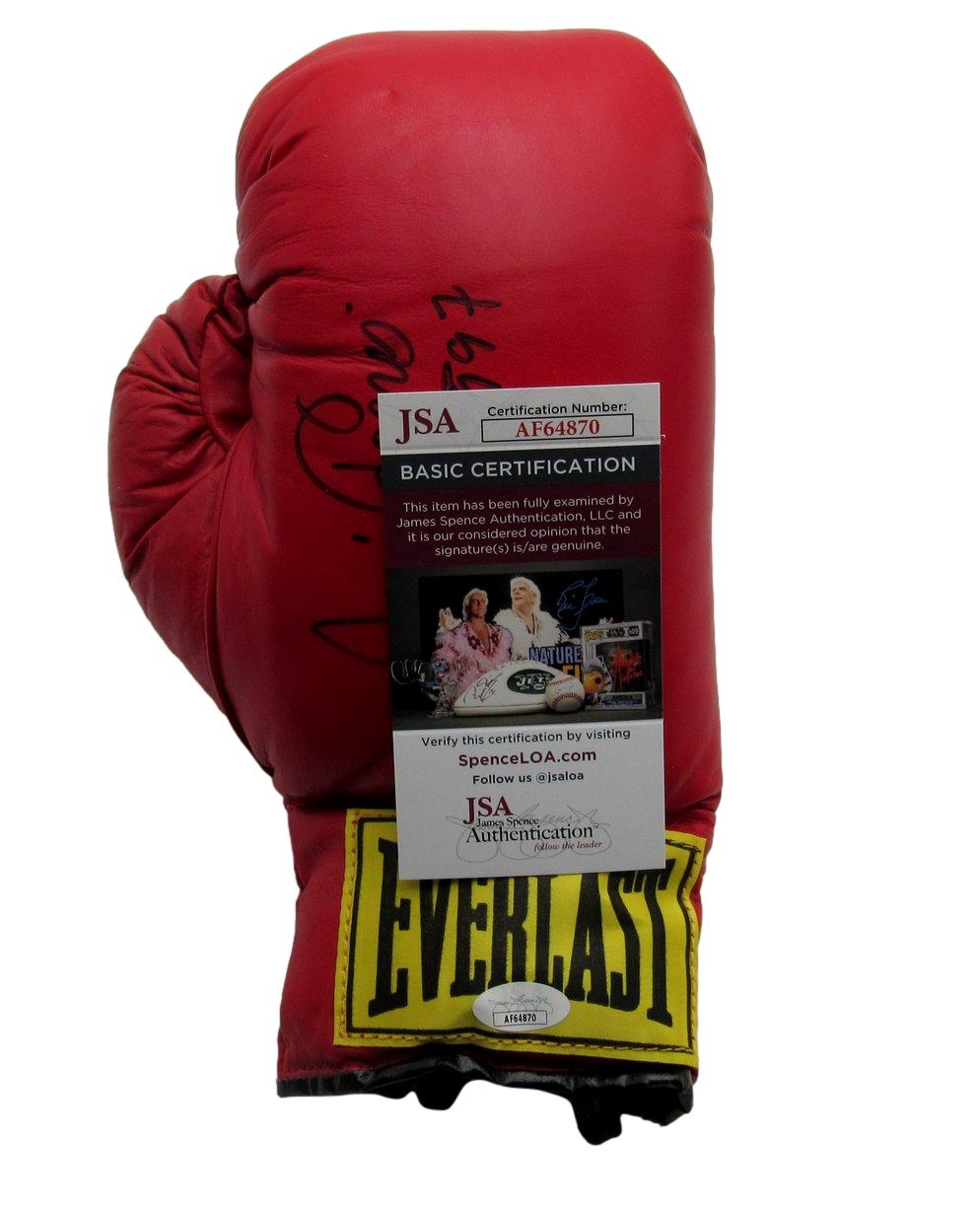 Jose Torres HOF Signed/Inscribed Right Red Everlast Boxing Glove JSA 190125