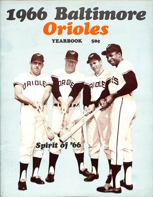 1966 Baltimore Orioles Baseball Yearbook Robinson/Powell Cover 180212