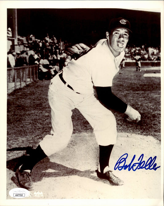 Bob Feller HOF Signed/Autographed 8x10 Photo Cleveland Indians JSA 191479