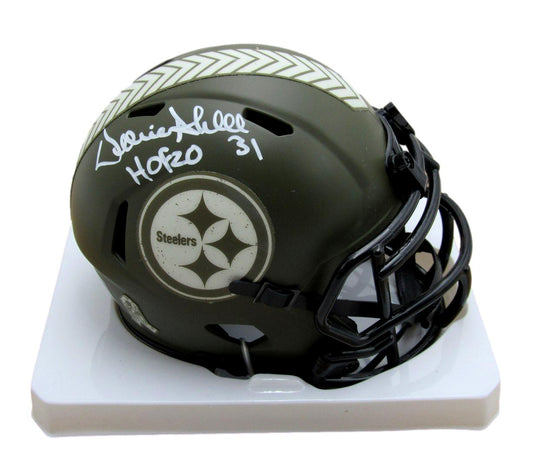 Donnie Shell HOF Autographed/Inscr Mini Football Helmet Steelers JSA 181866