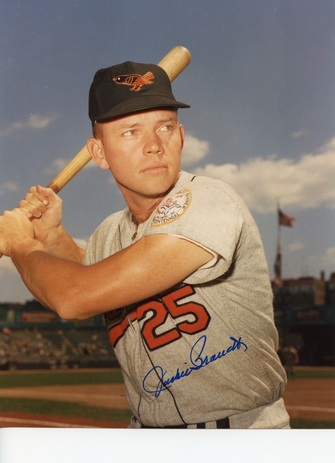 Jackie Brandt Orioles Autographed/Signed 8x10 Photo PASS 142580