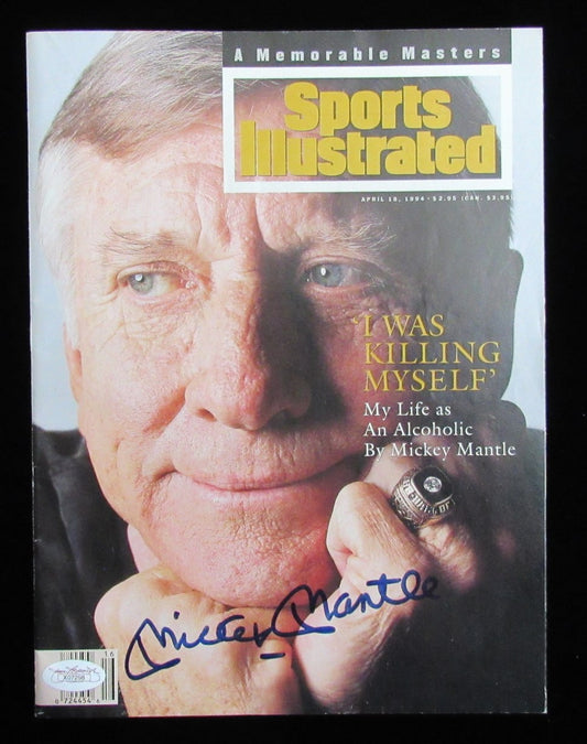 Mickey Mantle HOF Signed April 18, 1994 Sports Illustrated Magazine JSA 193295