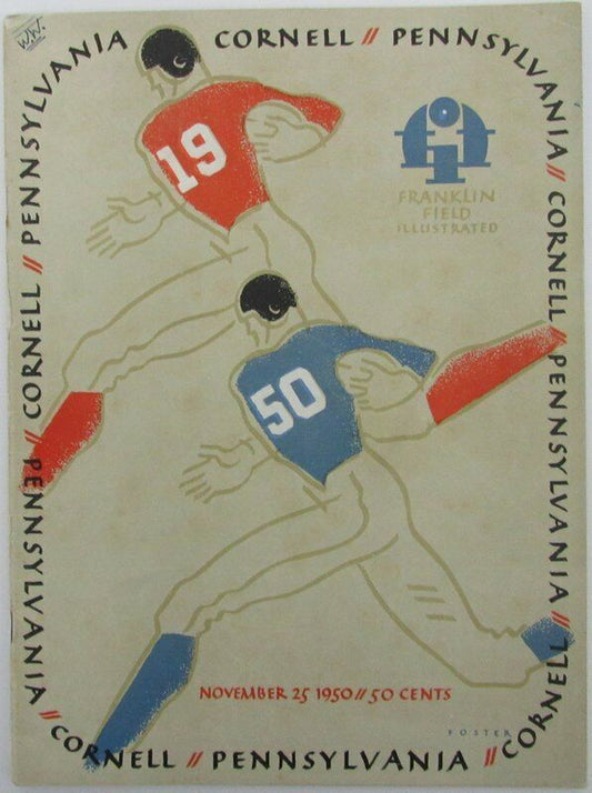 1950 Pennsylvania vs. Cornell College Football Program 143460