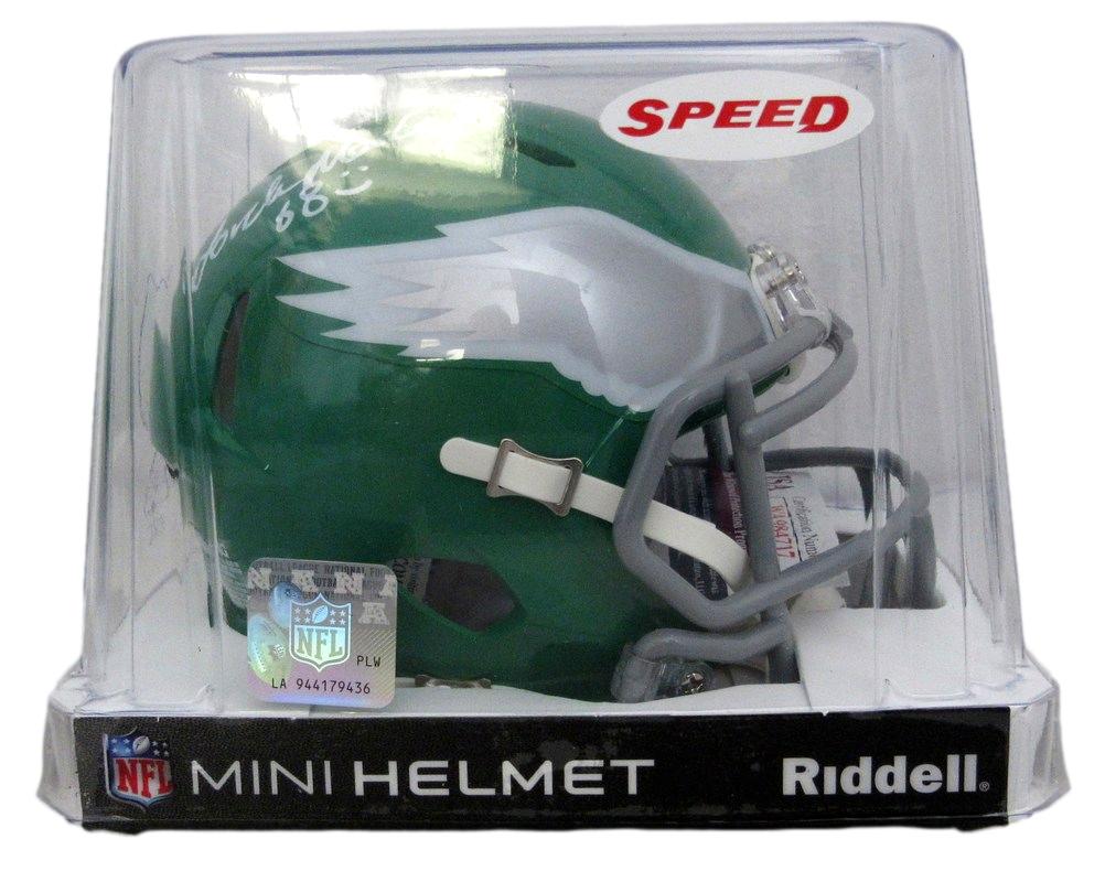 Jordan Mailata Autographed Mini Kelly Green Football Helmet Eagles JSA 183545